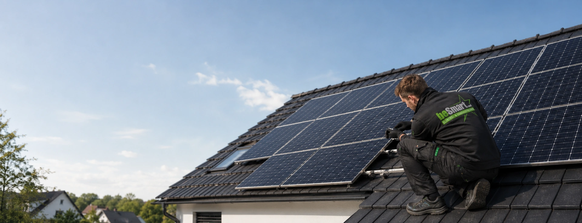 Photovoltaikanlage auf einem Wohnhaus