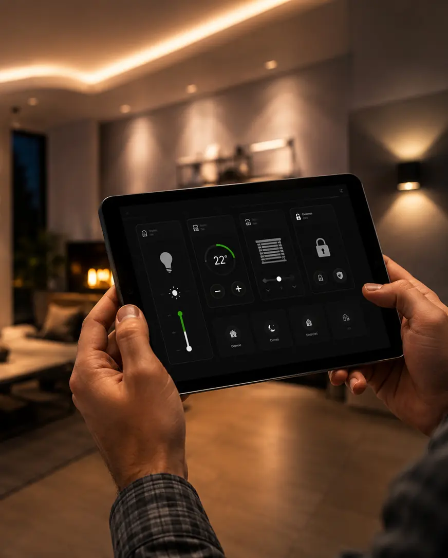 Smart-Home-Steuerung per Tablet
